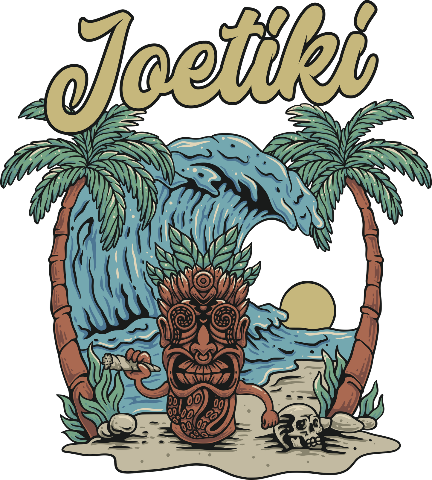 Joe Tiki Island Wave T-Shirt