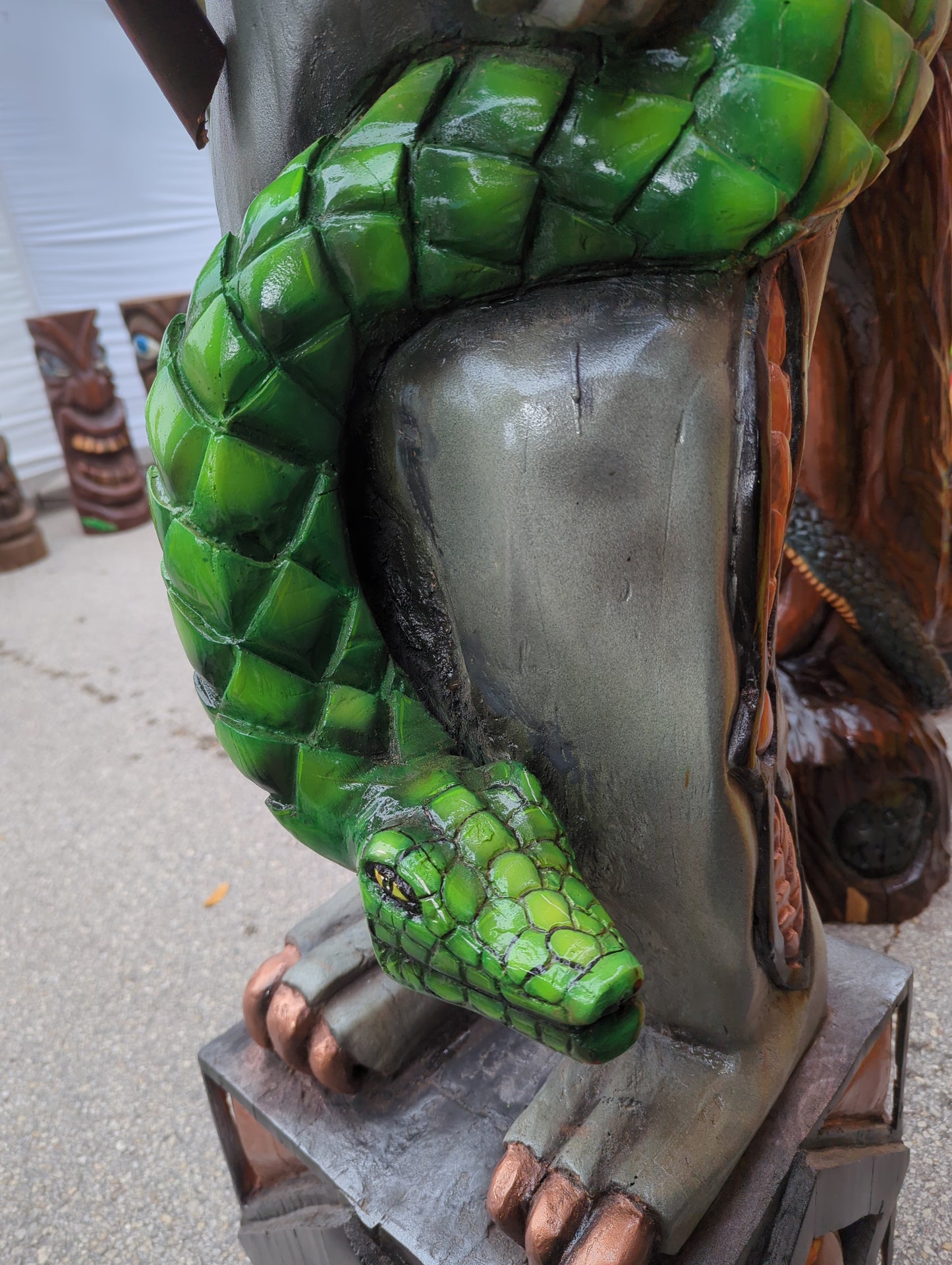 ! SOLD ! Snake & Tiki