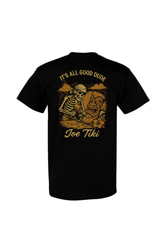 It's All Good Dude Carving Skeleton T-Shirt