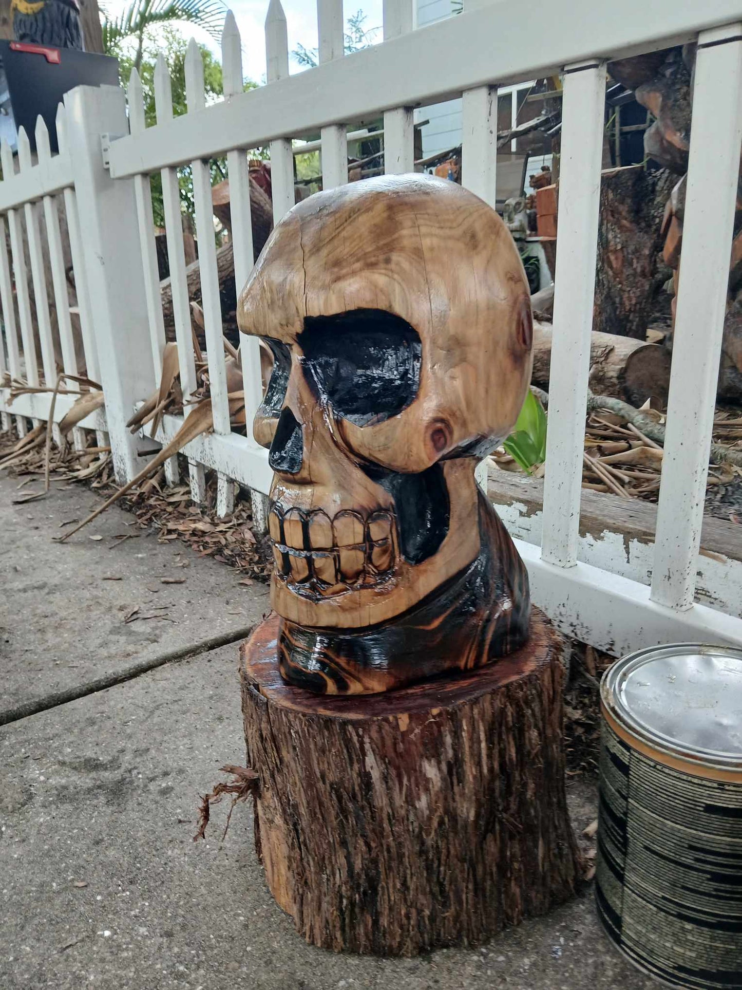 Skull carving