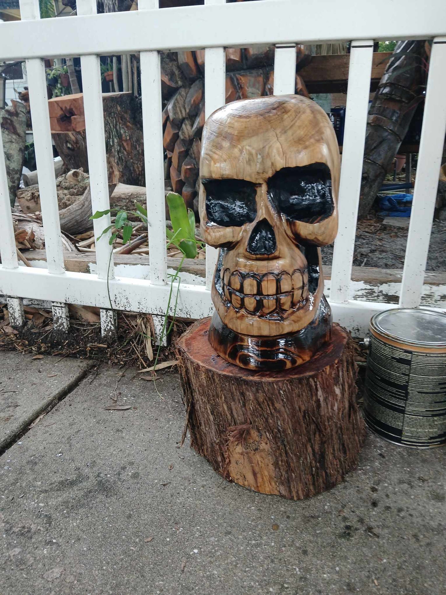 Skull carving