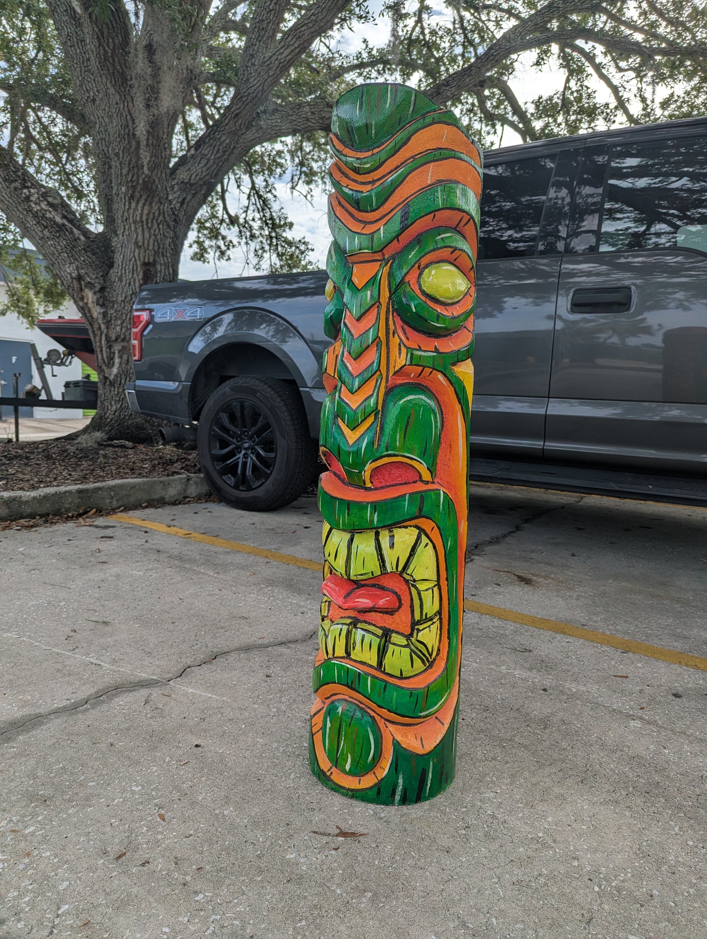 Painted tiki