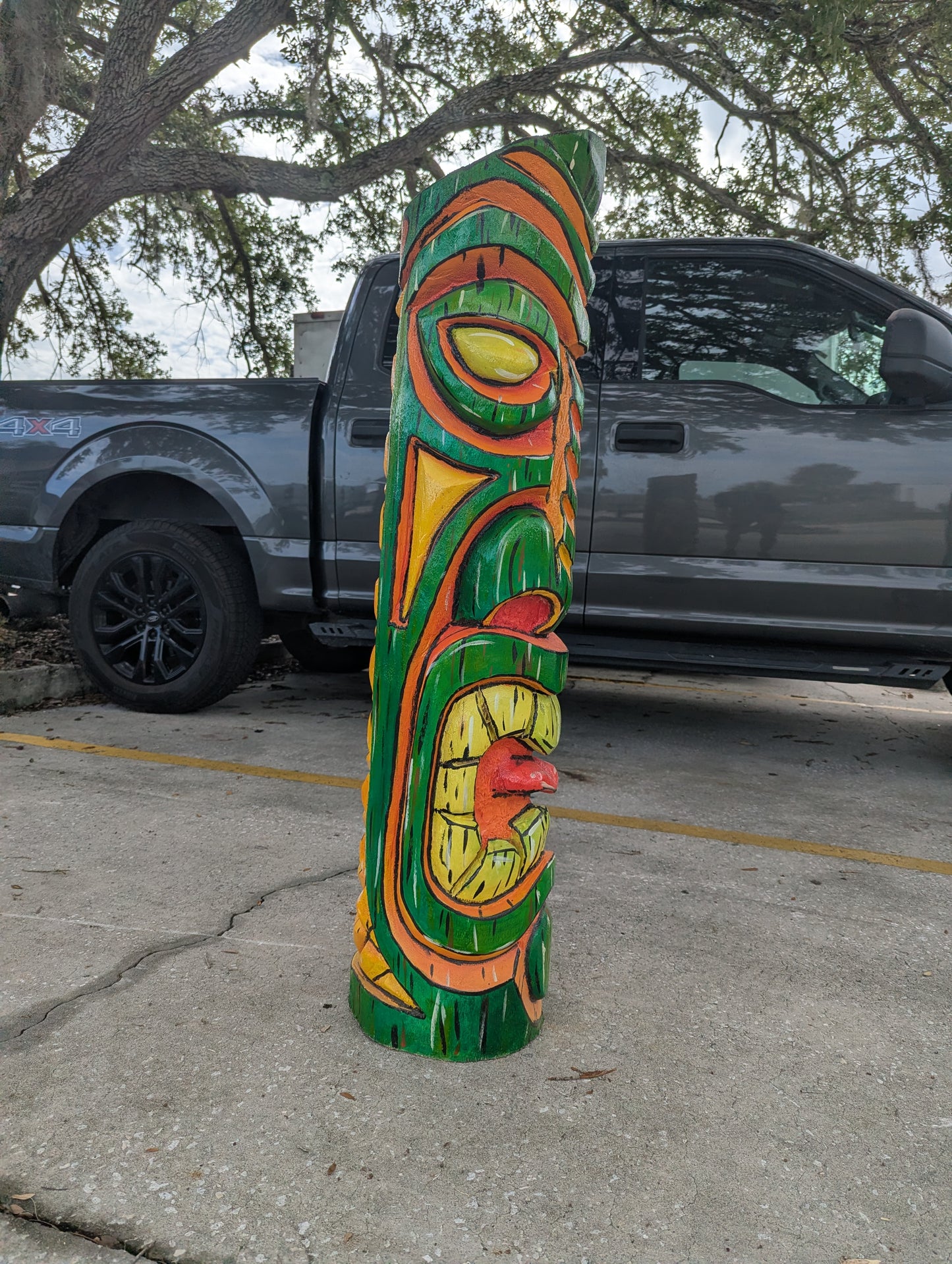 Painted tiki
